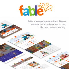 Products Update 2 8 Fable Children Kindergarten WordPress Theme