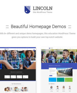 Lincoln Education Material Design WordPress Theme