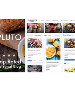 Pluto Clean Personal WordPress Masonry Blog Theme