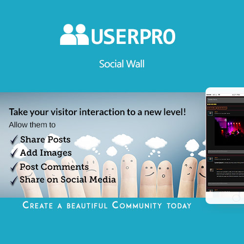UserPro Social Wall Add-on 3 UserPro Social Wall Add