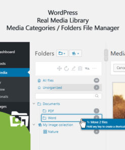 WordPress Real Media Library Media Categories Folders File Manager
