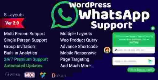 WordPress WhatsApp Support GPL Plugin