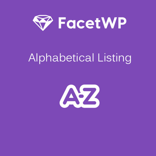 FacetWP Alphabet AddOn GPL Alphabetical Listing 2 FacetWP – Alphabetical Listing