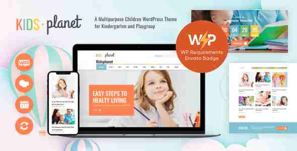 Kids Planet – A Multipurpose Children WP Theme GPL Themes 1 Kids Planet – A Multipurpose Children WP Theme