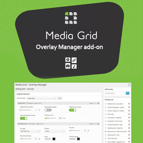 Media Grid Overlay Manager Add-on 3 Media Grid – Overlay Manager Add-on
