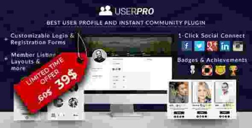 UserPro GPL Community and User Profile WordPress Plugin