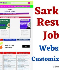 SarkariResult Template WordPress Theme Customization