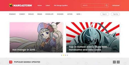 Madara Theme GPL – WordPress Theme for Manga
