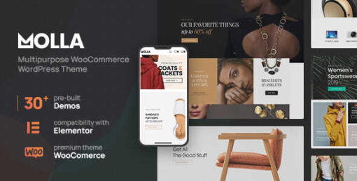 Molla Theme GPL – Multi-Purpose WooCommerce Websites