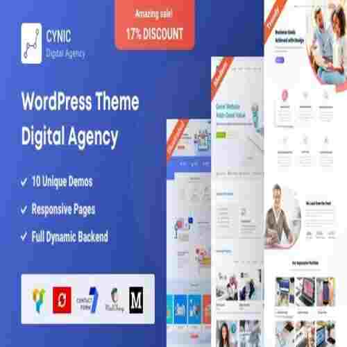 Agency Cynic Digital Agency & Startup Agency WordPress Theme - GPLTheme 3 Agency Cynic Digital Agency & Startup Agency WordPress Theme