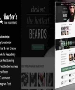Barber GPL Theme – Hair, Tattoo & Beauty Salons WordPress Theme