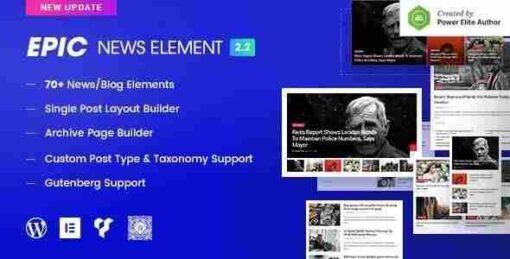 Epic News Elements GPL Plugin – News Magazine Blog