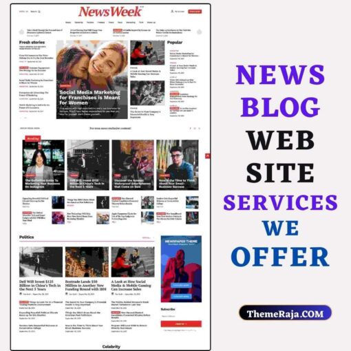 News Website Customization Service News Portal Website Development