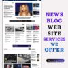 News Website Customization Service Charge