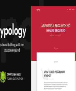 Typology GPL Theme – Text Based Minimal WordPress Blog Theme