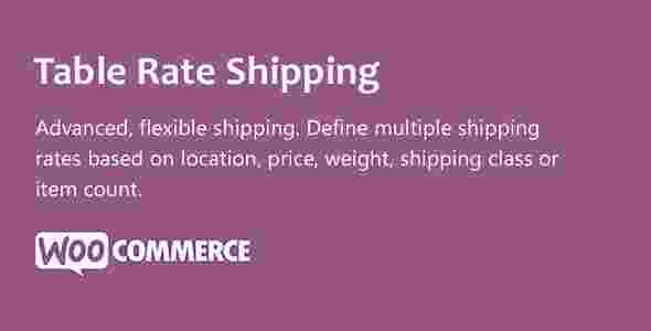 WooCommerce Table Rate Shipping GPL Plugin 3 WooCommerce Table Rate Shipping GPL Plugin