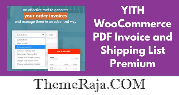 YITH WooCommerce PDF Invoice and Shipping List Premium 3 YITH WooCommerce PDF Invoice and Shipping List Premium GPL Plugin