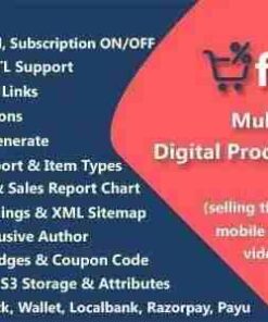 ficKrr GPL Multi Vendor Digital Products Marketplace with Subscription ON OFF