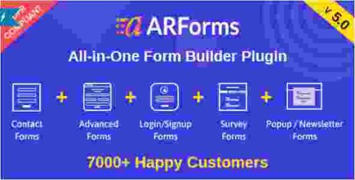 ARForms Plugin GPL Plugin  – WordPress Form Builder