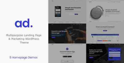Advent Theme GPL Pro – Product Landing Page WordPress Theme