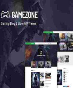 Gamezone Gaming Blog & Store WordPress Theme