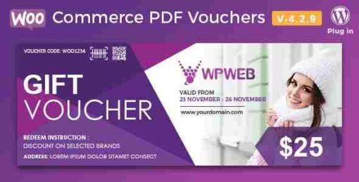 WooCommerce PDF Vouchers Extension GPL Plugin