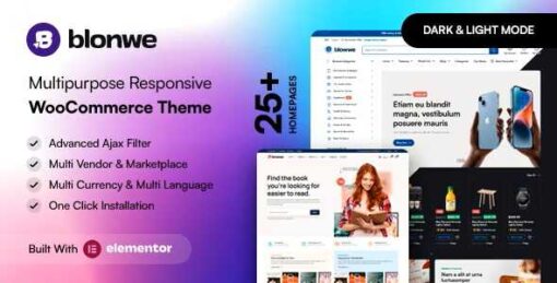 Blonwe Theme GPL – Multipurpose WooCommerce Theme
