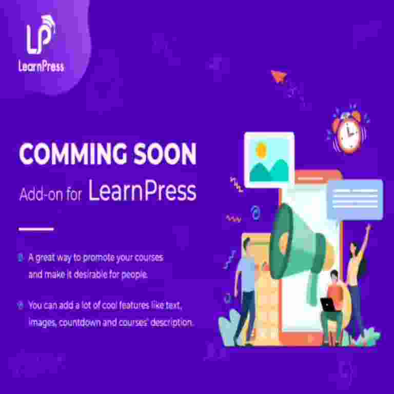 LearnPress Coming Soon Courses Addon GPL Plugin 3 LearnPress Coming Soon Courses Addon GPL Plugin