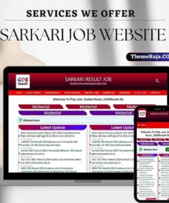 Sarkari Job Search Website Customization | Sarkari Result Website Development Cost