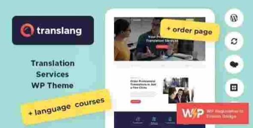 Translang Theme GPL – Translation Services & Language Courses WordPress Theme