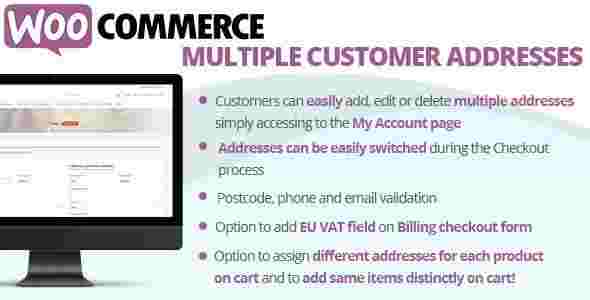 WooCommerce Multiple Customer Addresses GPL Plugin 3 WooCommerce Multiple Customer Addresses GPL Plugin