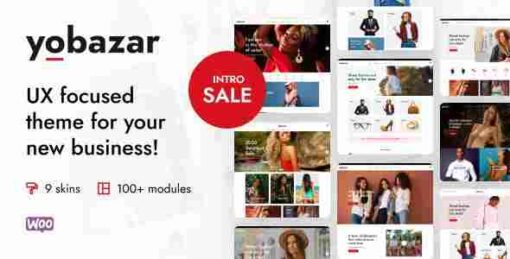 Yobazar Theme GPL Elementor WooCommerce WordPress Websites