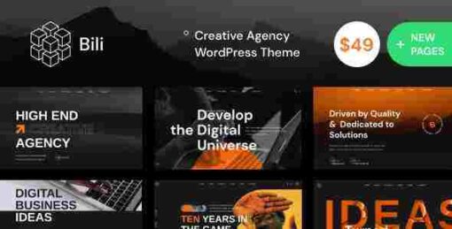 Bili Theme GPL Creative Agency WordPress Theme