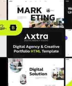 Axtra Theme GPL Digital Agency Creative Portfolio Theme