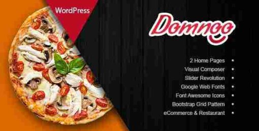 Domnoo Theme GPL Pizza & Restaurant WordPress Theme