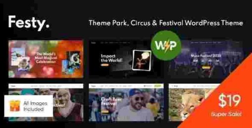 Festy Theme GPL Theme Park, Circus & Festival WordPress Theme