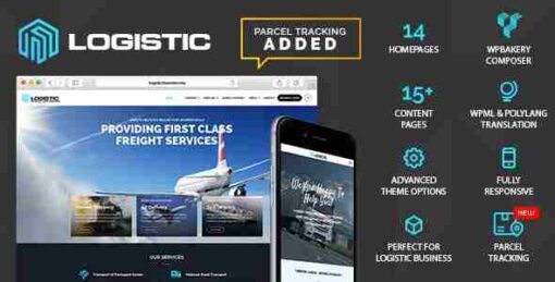 Logistic WP Theme GPL For Transportation Business