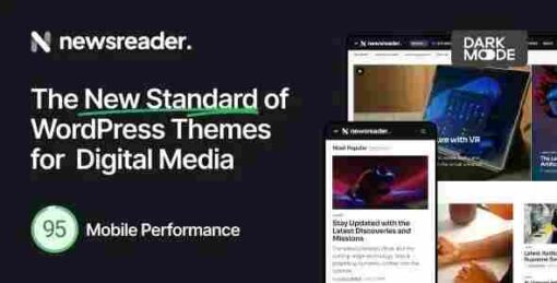 Newsreader Theme GPL Revolutionary WordPress Theme for Digital Media