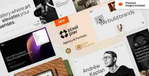 Pixelpiernyc Theme GPL Portfolio Creative Agency Freelancer WordPress