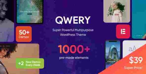 Qwery Theme GPL Multi-Purpose Business WordPress Theme + RTL