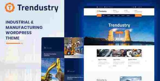 Trendustry Theme GPL Industrial & Manufacturing WordPress Websites