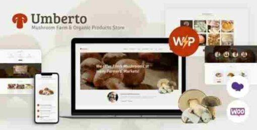 Umberto Theme GPL Mushroom Farm & Organic Products Store WordPress Theme