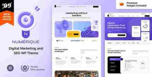 Numérique Theme GPL SEO Digital Marketing WordPress Websites