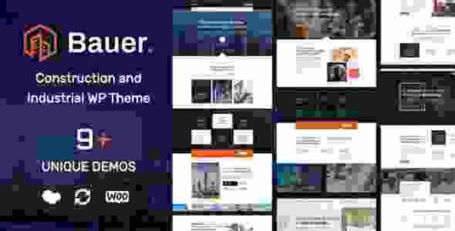 Bauer GPL Theme Construction & Industrial Websites