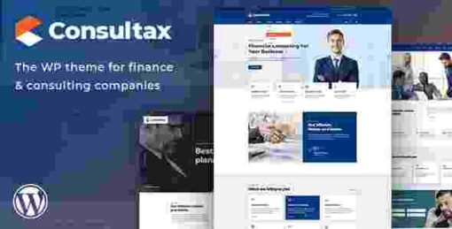 Consultax Theme GPL Financial & Consulting WordPress Theme