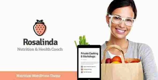 Rosalinda Theme GPL – Health Coach & Vegetarian Lifestyle Blog WordPress Theme