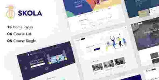 Skola Theme GPL LMS Online Courses WordPress Theme