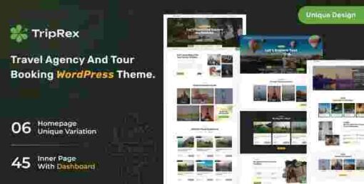 TripRex Theme GPL Travel Agency and Tour Booking WordPress Theme