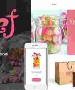 Sweet Dessert Theme GPL Candy Shop & Cafe WordPress Theme