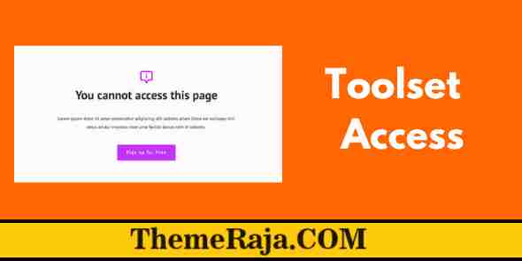 Toolset Access control and roles management 3 Toolset Access control and roles management